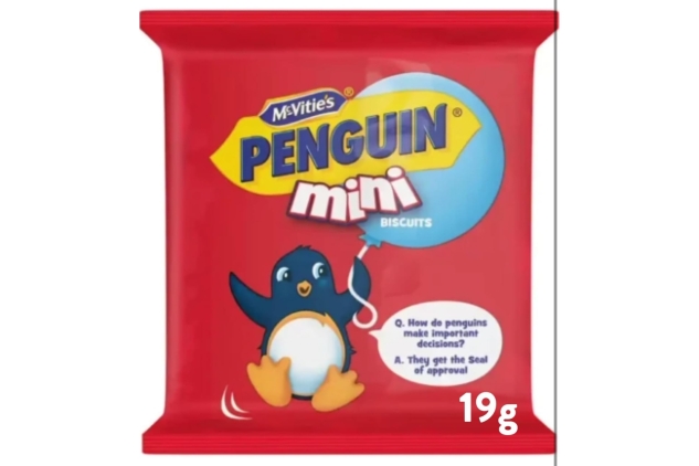 McVitie's Minis Bulk Box Biscuits - Gingerbread Men, Iced Gems and Penguins, 572 g (28 Packs) BEST BEFORE DATE 11/05/2024