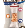 8in1 Triple Flavour Bone Medium | Chewy Dog Bone With Chicken Fillet, Pork Hide & Beef Hide | Long Lasting | 4 Pack