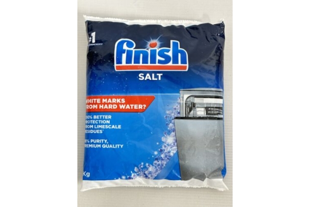 Finish Dishwasher Salt 8 X 1kg Soften Water to Prevent Limescale & Watermarks