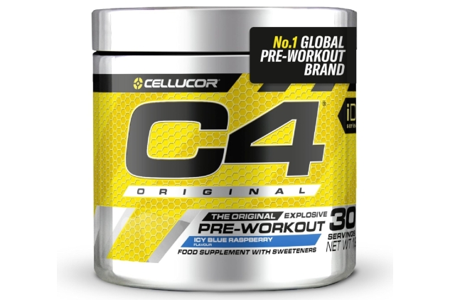 C4 Original Pre Workout Food Supplement Icy Blue Raspberry 30 Servings | Best Before Date 26/04/2024