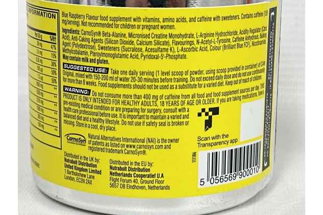 C4 Original Pre Workout Food Supplement Icy Blue Raspberry 30 Servings | Best Before Date 26/04/2024