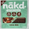 Nakd Cocoa Mint Fruit & Nut Bars Vegan Chocolate Alternative 16 X 35g