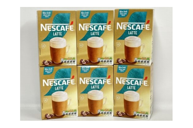 Nescafe Gold Latte Instant Coffee 8 Sachets | Pack of 6 | 48 Servings
