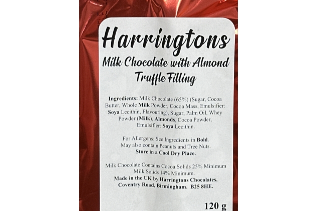 Walkers Milk Chocolate With Almond Truffle Fillings 2 X 120g Packs