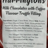 Walkers Milk Chocolates With Coffee Flavour Truffle Fillings 2 X 70g Packs