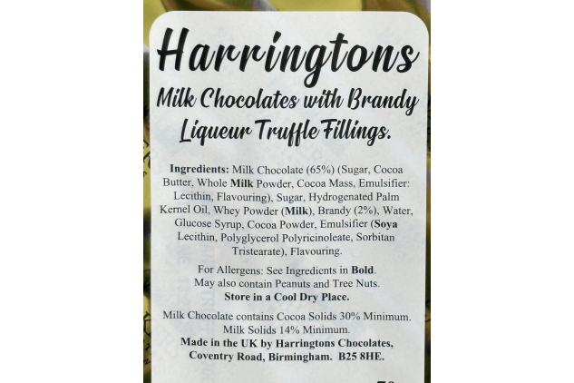 Walkers Milk Chocolates With Brandy Liqueur Truffle Fillings 2 X 70g Packs