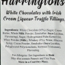 Walkers WHITE Chocolates With Irish Cream Liqueur Truffle Fillings 2 X 70g Packs