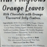 Walkers Orange Leaves | Milk Chocolates With Orange Flavour Jelly Centres 2 X 70g Packs