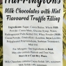 Walkers MILK Chocolates With Mint Flavoured Truffle Filling 2 X 70g Packs