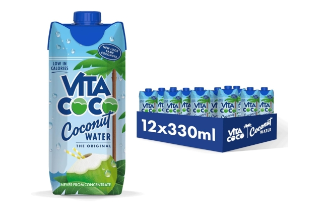 Vita Coco Pure Coconut Water Multipack 12 x 330ml, Naturally Hydrating, Packed With Electrolytes, Gluten Free, Full Of Vitamin C & Potassium | BEST BEFORE DATE 19/06/2024