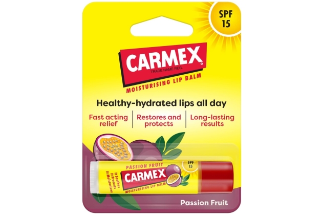 CARMEX Passionfruit SPF15 Lip Balm Stick 4.25g Restores and protects,healthy hydrated lips all day