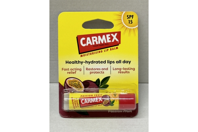 CARMEX Passionfruit SPF15 Lip Balm Stick 4.25g Restores and protects,healthy hydrated lips all day