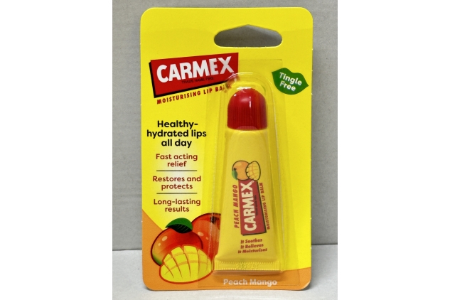 Carmex SPF15 Peach & Mango Moisturising Lip Balm 10g | Tingle Free