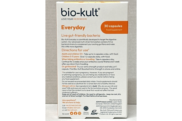 Bio-Kult Everyday Multi-Strain Formulation Probiotics for Digestive System, 30 Capsules (Pack of 1)