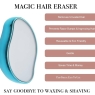 Reusable Crystal Hair Eraser for Effortless Hair Removal. Experience The Magic of Crystal Hair Remover with Gentle Skin Exfoliation. Perfect for Men and Women | Silver Colour