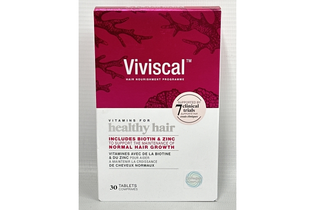 Viviscal Hair Supplement for Women, Biotin & Zinc Tablets, Natural Ingredients with Rich Marine Protein Complex AminoMar C, Contributes to Healthy Hair Growth, Pack of 30, 2 Week Supply