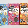 Angelic Free From 3 Mixed Box Vegan & Gluten Free Cookies. 3 Boxes Of Dairy, Nuts, Soya, Egg, Peanut Free Biscuits. Allergy Safe Snacks. (1x Chocolate Chip, 1x Double Chocolate, 1x Ginger & Chocolate) BEST BEFORE DATE 15/06/2024