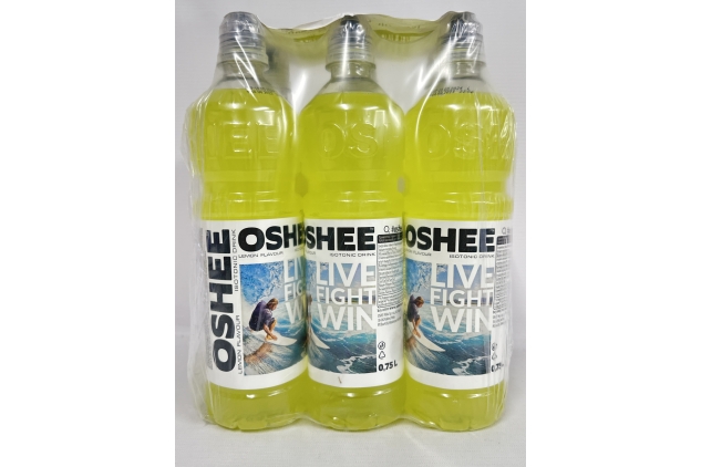 Oshee Isotonic Lemon Flavour Drink 750ml (Pack of 6) – Addition of Vitamin B3, B6, B7 – Hydration and Recovery – Vitamin Drinks – Sport and Physical Activity - Multipack | BEST BEFORE DATE 10/05/2024