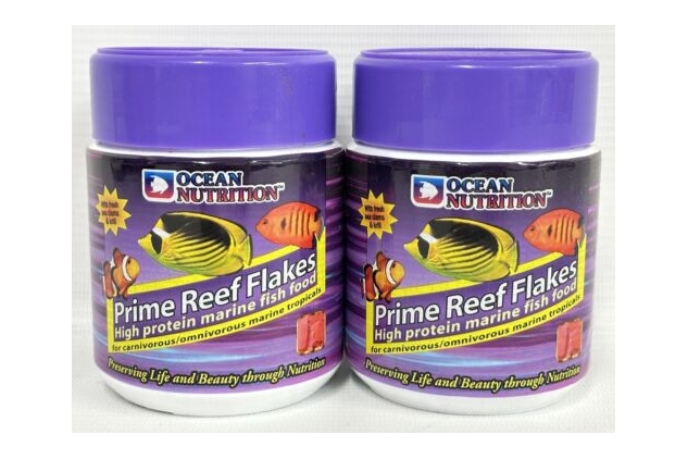 Ocean Nutrition Prime Reef Flakes Marine Fish Food High Protein 34g (Pack Of 2)