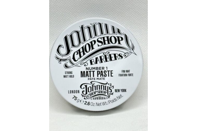 Johnnys Chop Shop Barbers Number 1 Matt Paste Strong Hold 75g Tin (Pack Of 2)