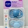 MAM Perfect Soothers 6+ Months (Pack of 2), Thinner and Softer Baby Soothers