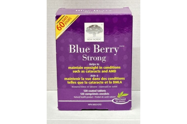 Blue Berry Strong | 120 Tablets | New Nordic