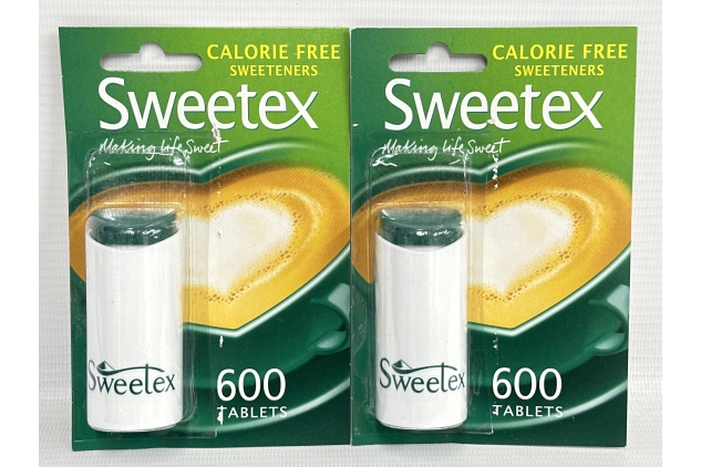 Sweetex Calorie Free Sweetener, 600 Tablets (Pack of 2)