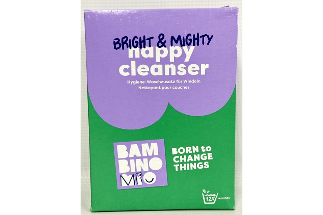 Bambino Mio, Bright & Mighty Nappy Cleanser Powder - Eco-Friendly, Non-Bio Chemical-Free Laundry Detergent, 750g, 5 Pack