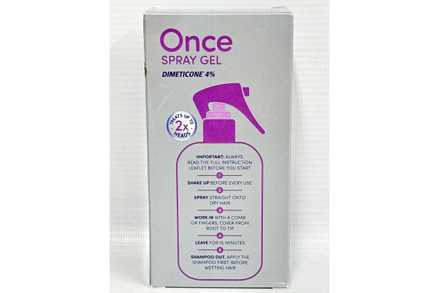 Hedrin Head Lice Spray, Fast, No Fuss Lice & Nit Treatment, Kills Head Lice & Eggs in 5 Minutes, Clinically Tested, 1 x 60ml (2 x 30ml Treatments)