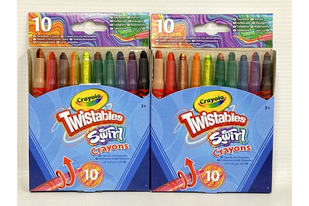 CRAYOLA Swirl Mini Twistable Crayons - Assorted Colours (Pack of 20)