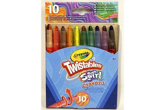 CRAYOLA Swirl Mini Twistable Crayons - Assorted Colours (Pack of 20)