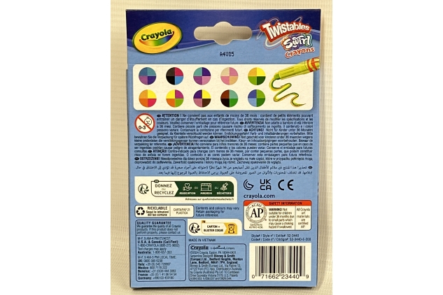 CRAYOLA Swirl Mini Twistable Crayons - Assorted Colours (Pack of 20)