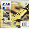 Epson Pen & Crossword High Yield Genuine Multipack,Ink Cartridges, DURABrite Ultra Ink,Cyan, 4-colours, 16XL