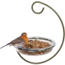 Mealworm and Robin bird feeder - Jacobi Jayne Easy-Clean Hanging Treat Dish - Ideal for Bird Seed, Mealworms & table scraps - Hanging bird feeder for wild bird food (Hanging Treat Dish)