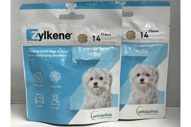 Zylkene Chews for Small Dogs up to 10kg | 2 X 14 Chews