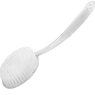 White/Clear Plastic Bath Brush, Exfoliating, Long Handled Spa Shower Brush, Non Slip Handle, Back Washer, Good For Circulation, Cellulite And Dry Skin, Dry Brushing, Back And Body Scrubber