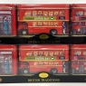 English Teas British Traditions London Bus 3x Mini Tea Tin Gift Pack with Teabags & Loose-Leaf Tea (Pack Of 2)