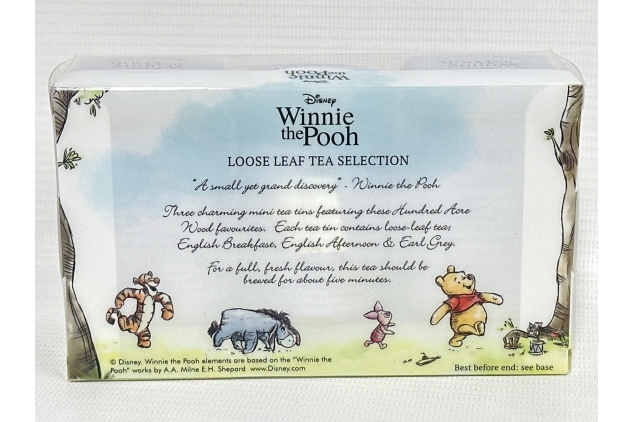 English Teas Winnie the Pooh & Friends 3x Mini Tea Tins with English Loose Leaf Tea (Pack Of 2)