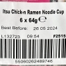 Itsu Chick-n Ramen Flavour Rice Noodles | Instant Rice Noodles Multipack Cup | (Pack of 5) Best Before Date 26/05/2024