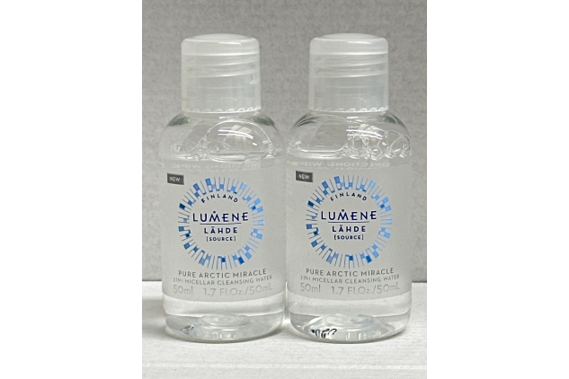 2 X Lumene Lahde Nordic Hydra Pure Arctic Miracle 3-In-1 Micellar Cleansing Water