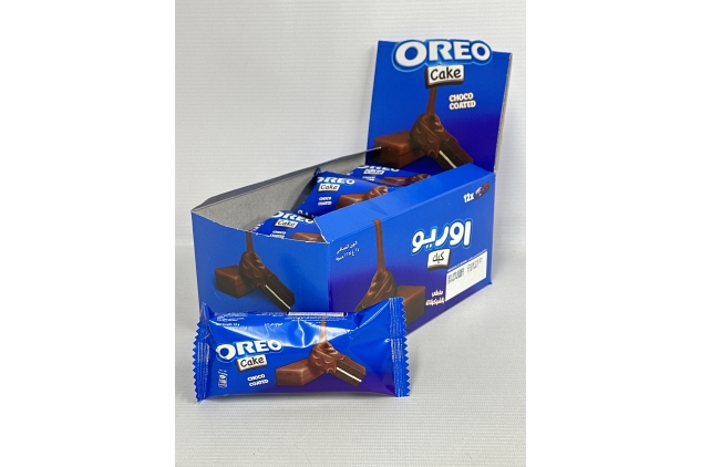 Oreo Cake Bars Chocolate Coated With Vanilla Flavoured Filling 12 X 24g