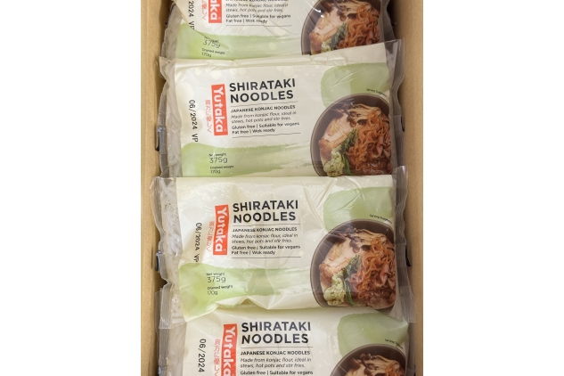 Yutaka White Shirataki Noodles, 375g Net / 170g drained | Authentic Japanese Konjac Noodles | Multipack of 12 | Vegan | Gluten Free | High Fibre | Almost Zero carb or calories | BEST BEFORE DATE 30/06/2023