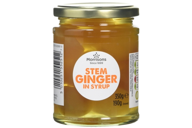 Morrisons Stem Ginger in Syrup 350 g (Pack of 6)