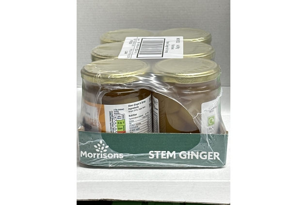 Morrisons Stem Ginger in Syrup 350 g (Pack of 6)