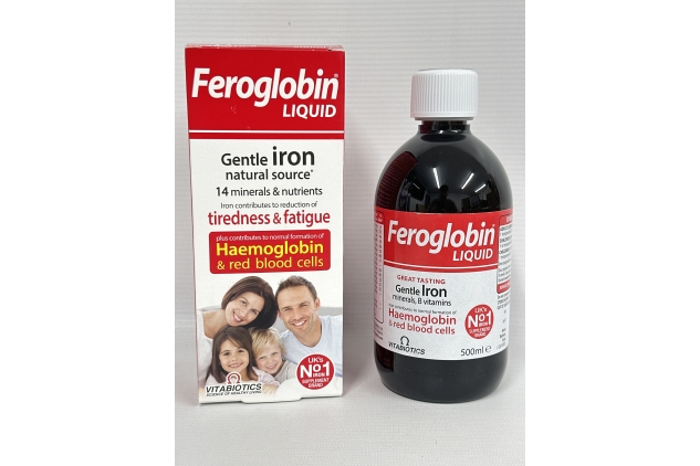 Feroglobin Gentle Iron Liquid, 500 ml | BEST BEFORE DATE 31/05/2024