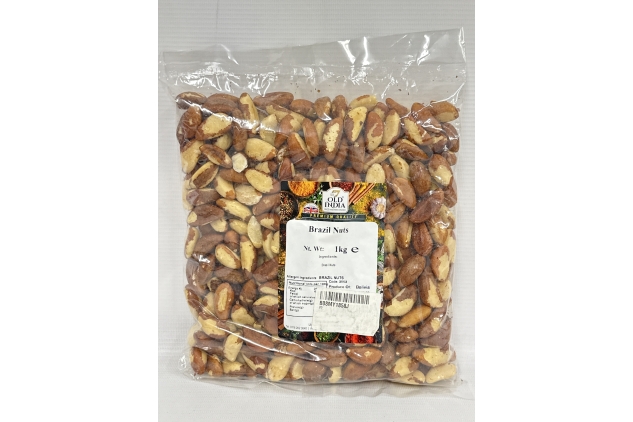 Old India Brazil Nuts 1kg Bag | Best Before Date 27/06/2024