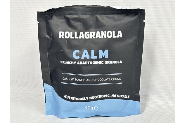 Rollagranola - Calm, Cashew, Mango & Chocolate Chunk Oat Granola 10 x 40g | Best Before Date 28/09/2024