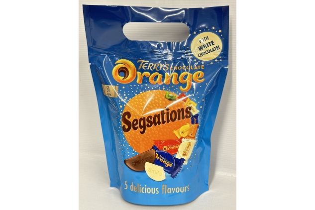 Terry’s Chocolate Orange Segsations 5 Assorted Flavours Sharing Bags 6 X 360g = 2.16KG TOTAL | Great For Euros Football Parties