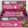 Optimum Nutrition Chocolate Berry Crunch Protein Bars, On-The-Go Pre-Workout and Post-Workout Vegetarian Gym Snack for Men and Women, No Added Sugar Healthy Snacks, 12 X 55 g (Pack Of 2) Best Before Date 31/08/2024