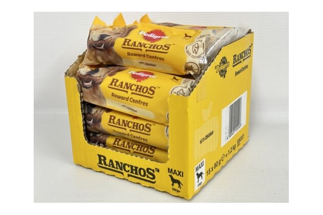 Pedigree Ranchos Reward Centres Maxi Adult Dog Treats Chicken Dog Chews 80g | Pack Of 15